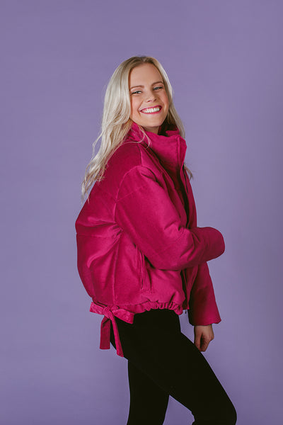 Pink Velvet Jacket / Winter