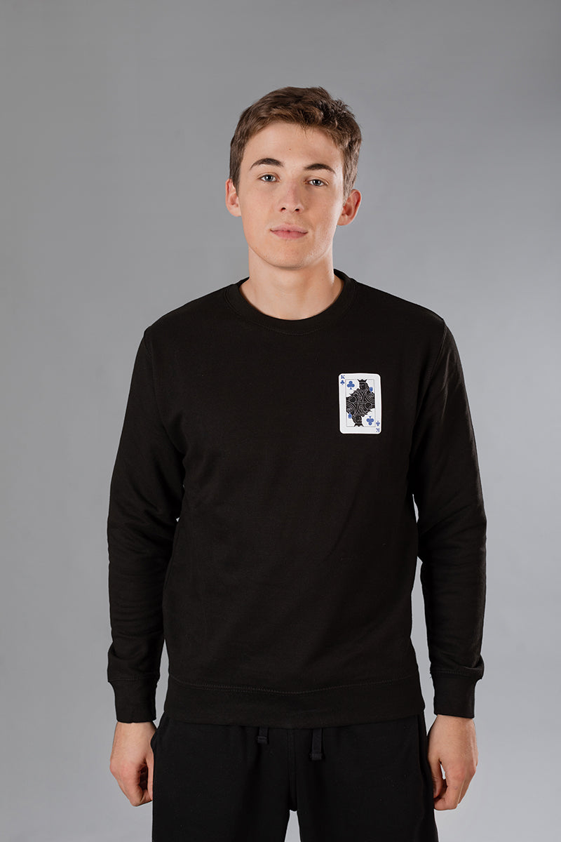 Black Sweater with King of Clubs