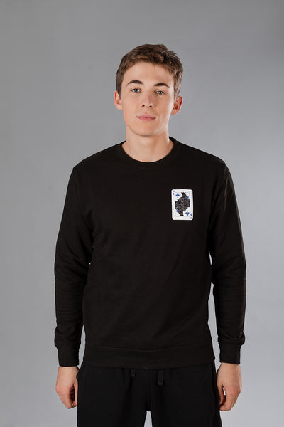 Black Sweater with King of Clubs