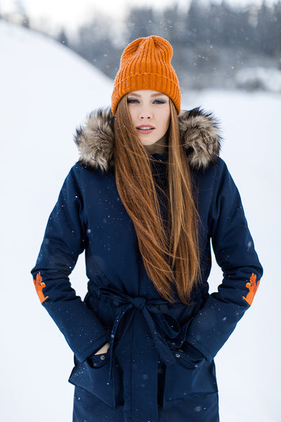 Winter Coat with Squirrels