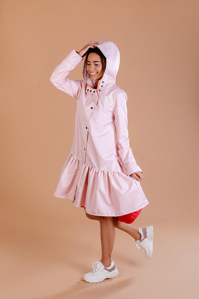 Light Pink raincoat / Trapeze