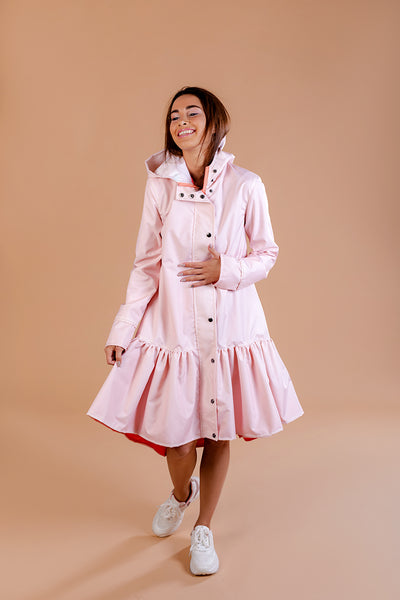 Light Pink raincoat / Trapeze