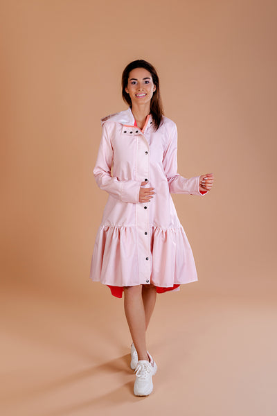 Light Pink raincoat / Trapeze