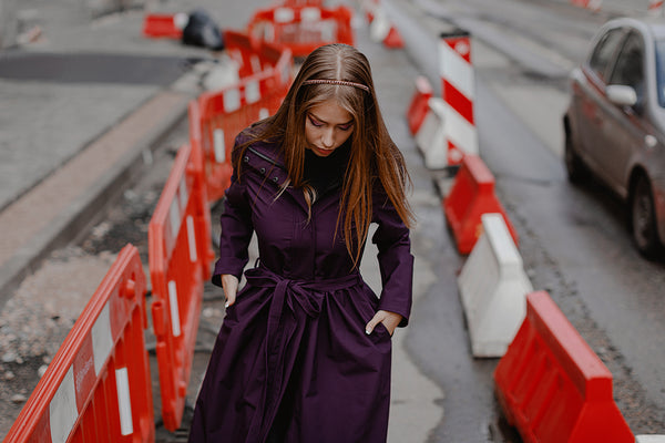 Softshell raincoat / Dark Burgundy / Classy