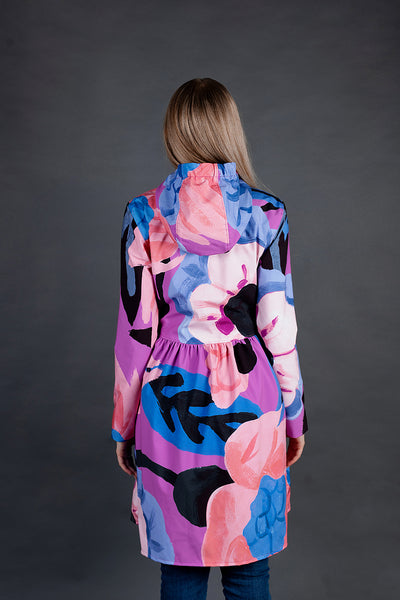 Softshell Raincoat / Flower print