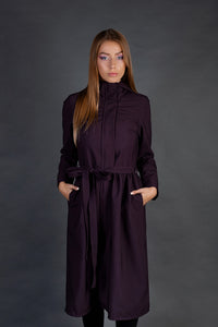 Softshell raincoat / Dark Burgundy / Classy