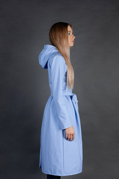 Softshell raincoat / Light Purple-Blue / Classy